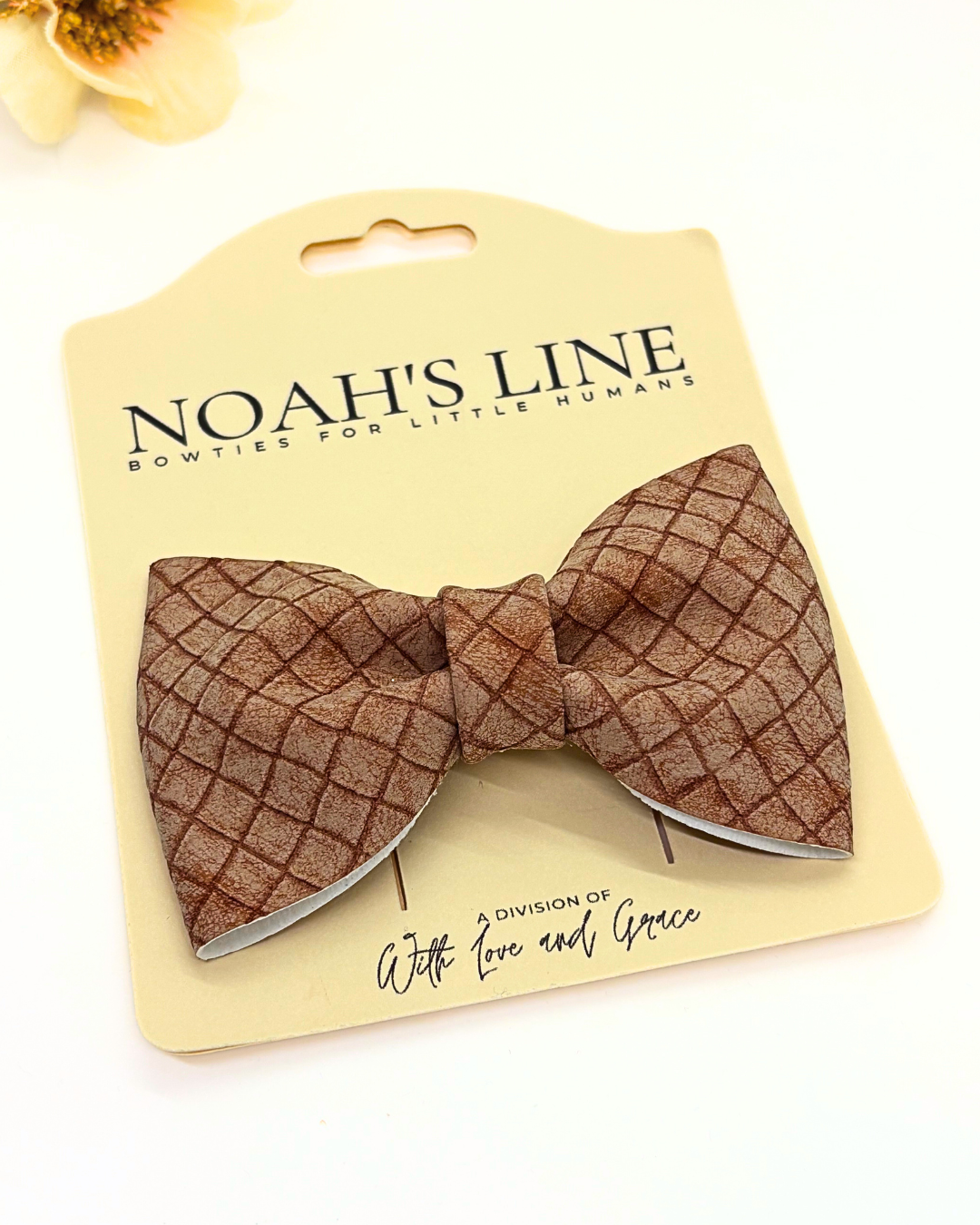 Suede Waffle Bow Ties