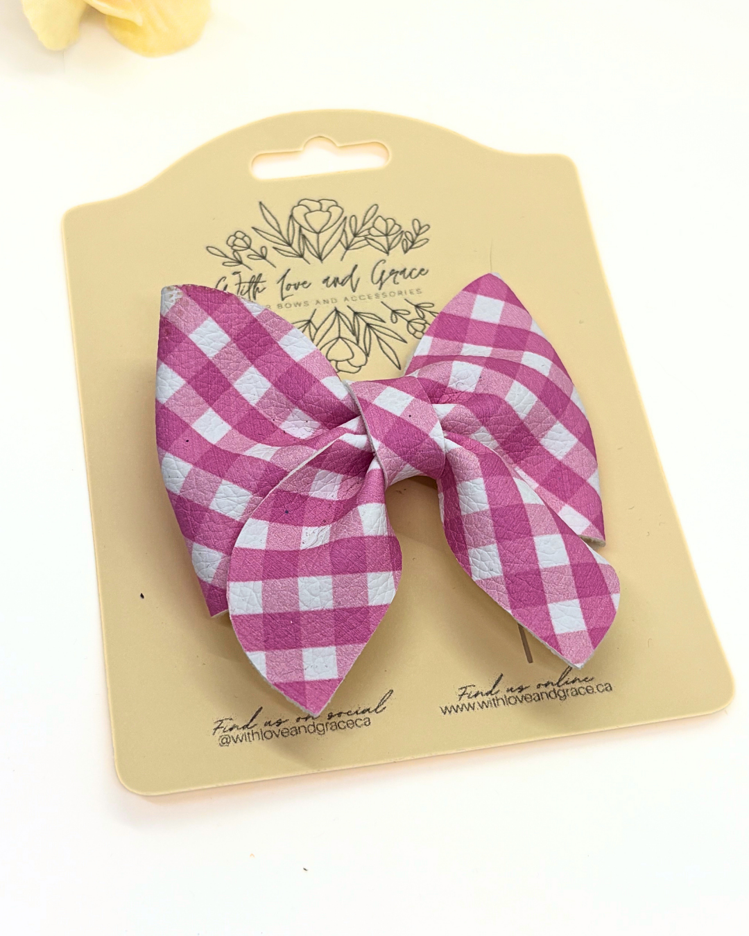 Gingham Plaid Sailor Bows