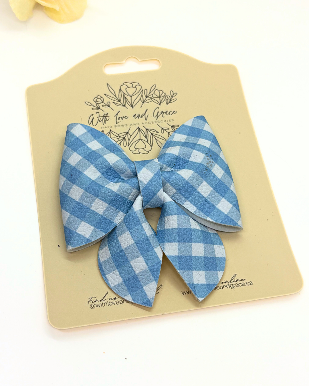 Gingham Plaid Sailor Bows