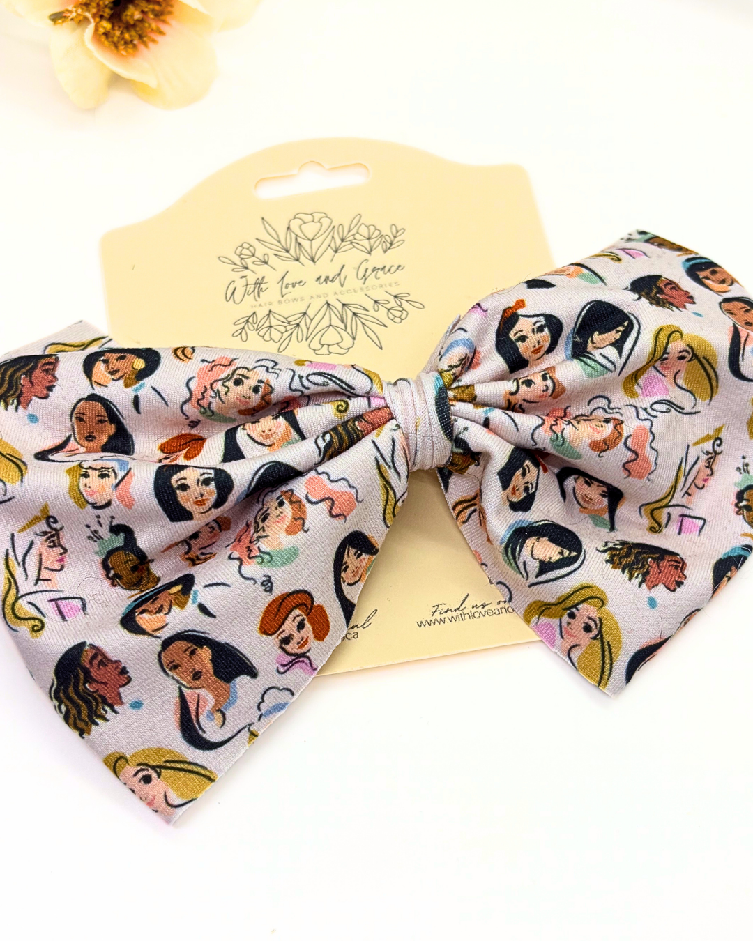 Magic Castle Princess Fabric Hair Bows