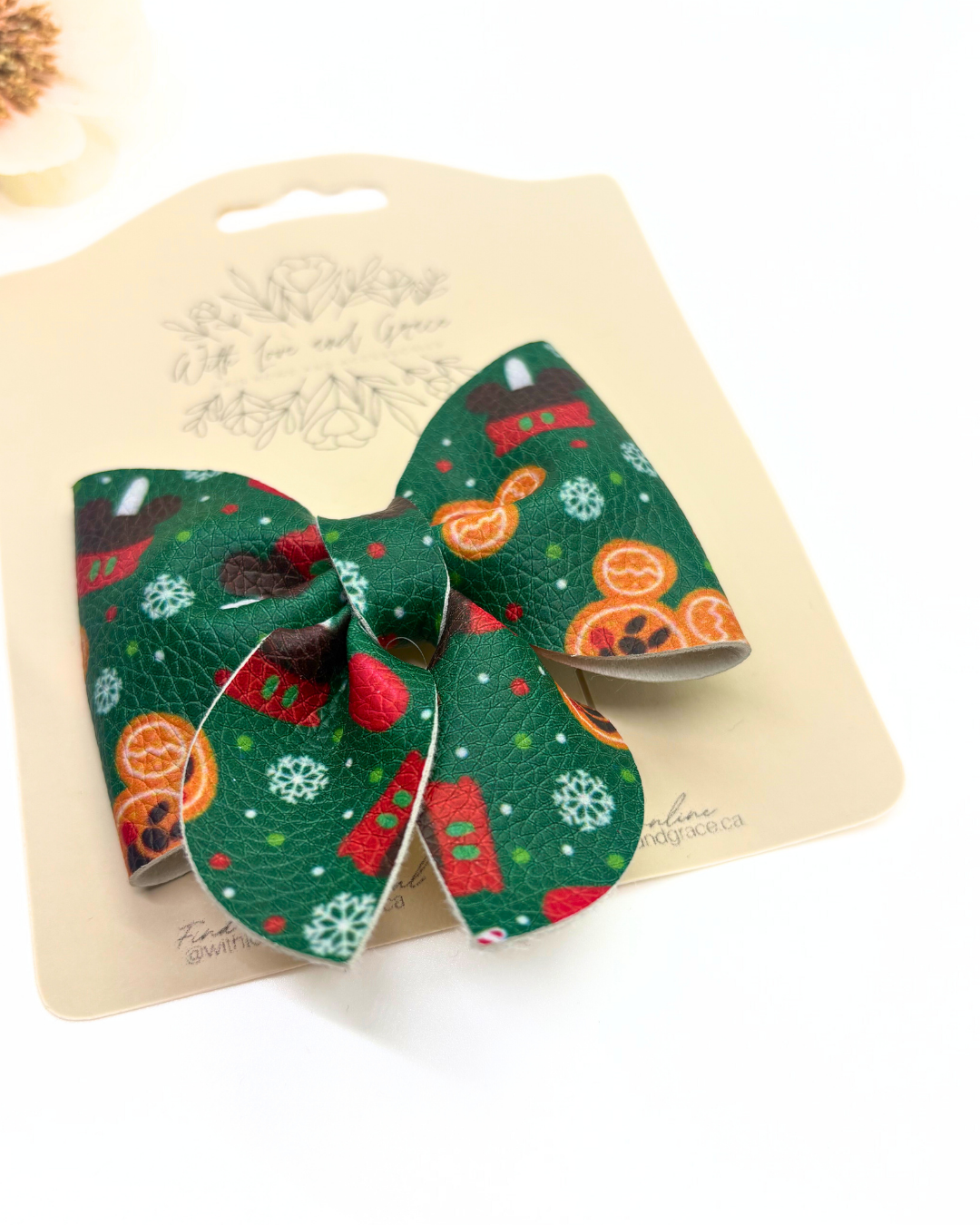 Mouse and Friends Christmas Sailor Bow