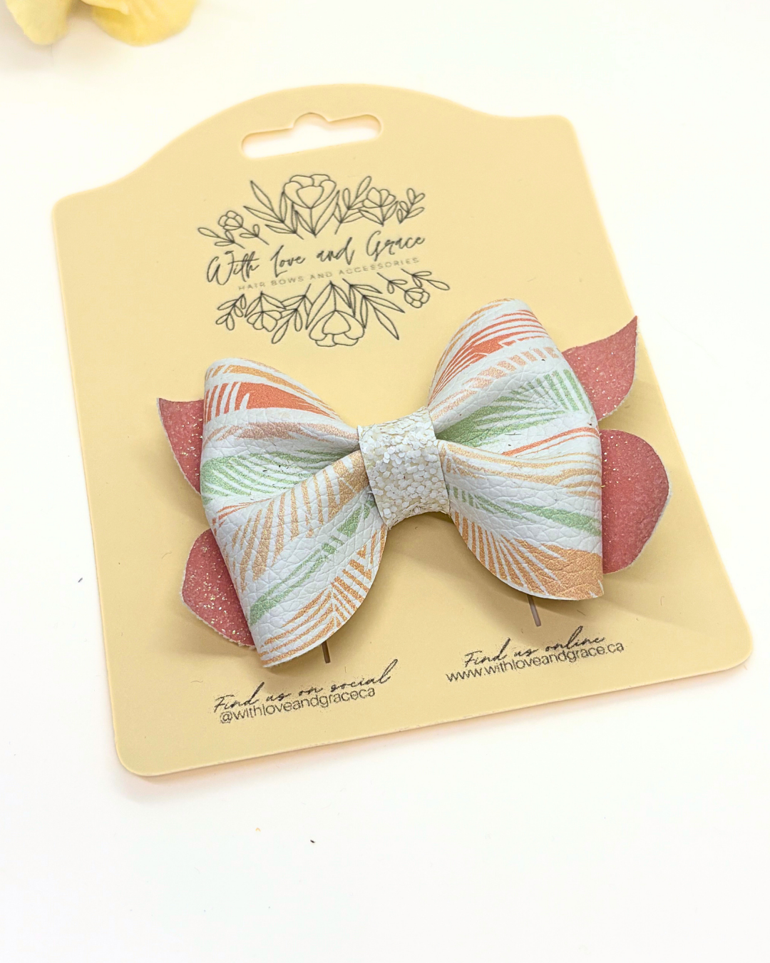 Pastel Tropical Pinch Bow