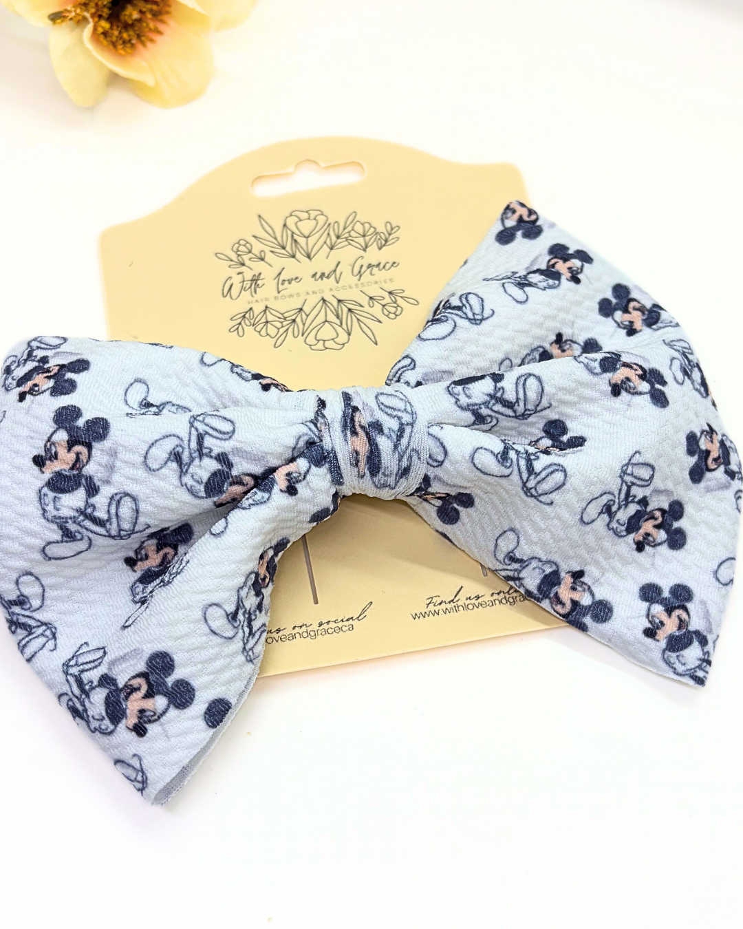 Magic Mouse Fabric Hair Bows