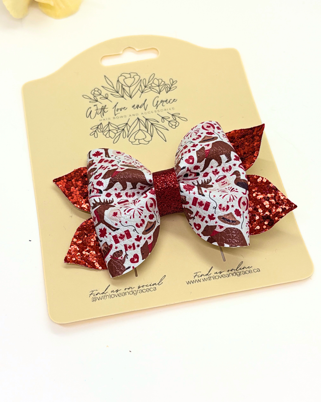 Canada Day Pinch Bow