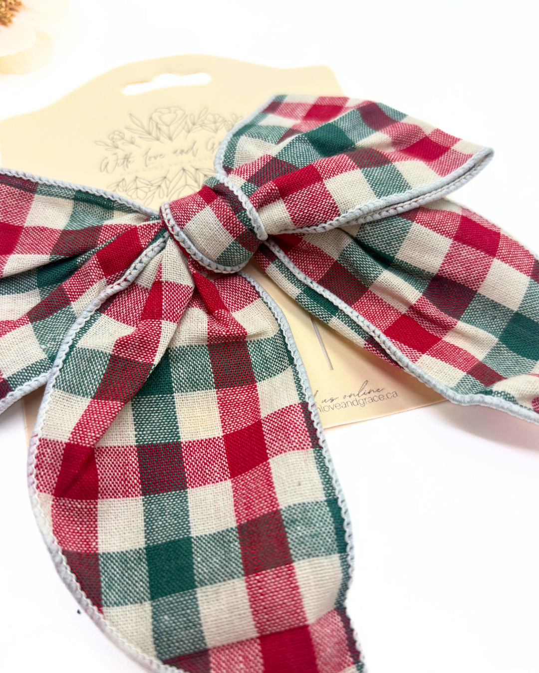 Mad for Plaid Fabric Bows