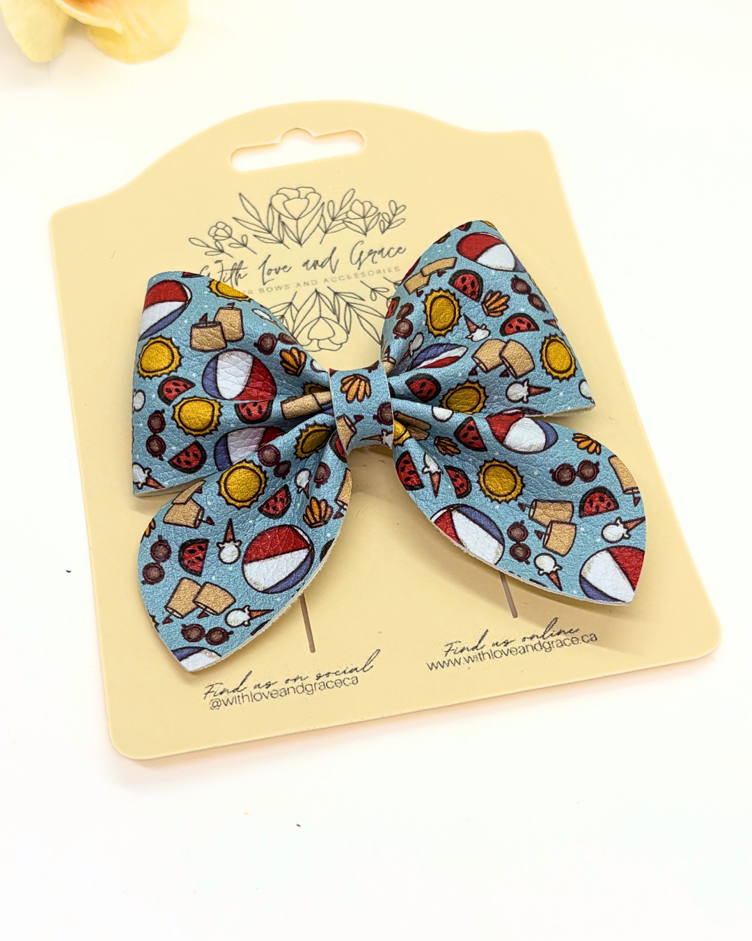 Beach Ball Sailor Bow