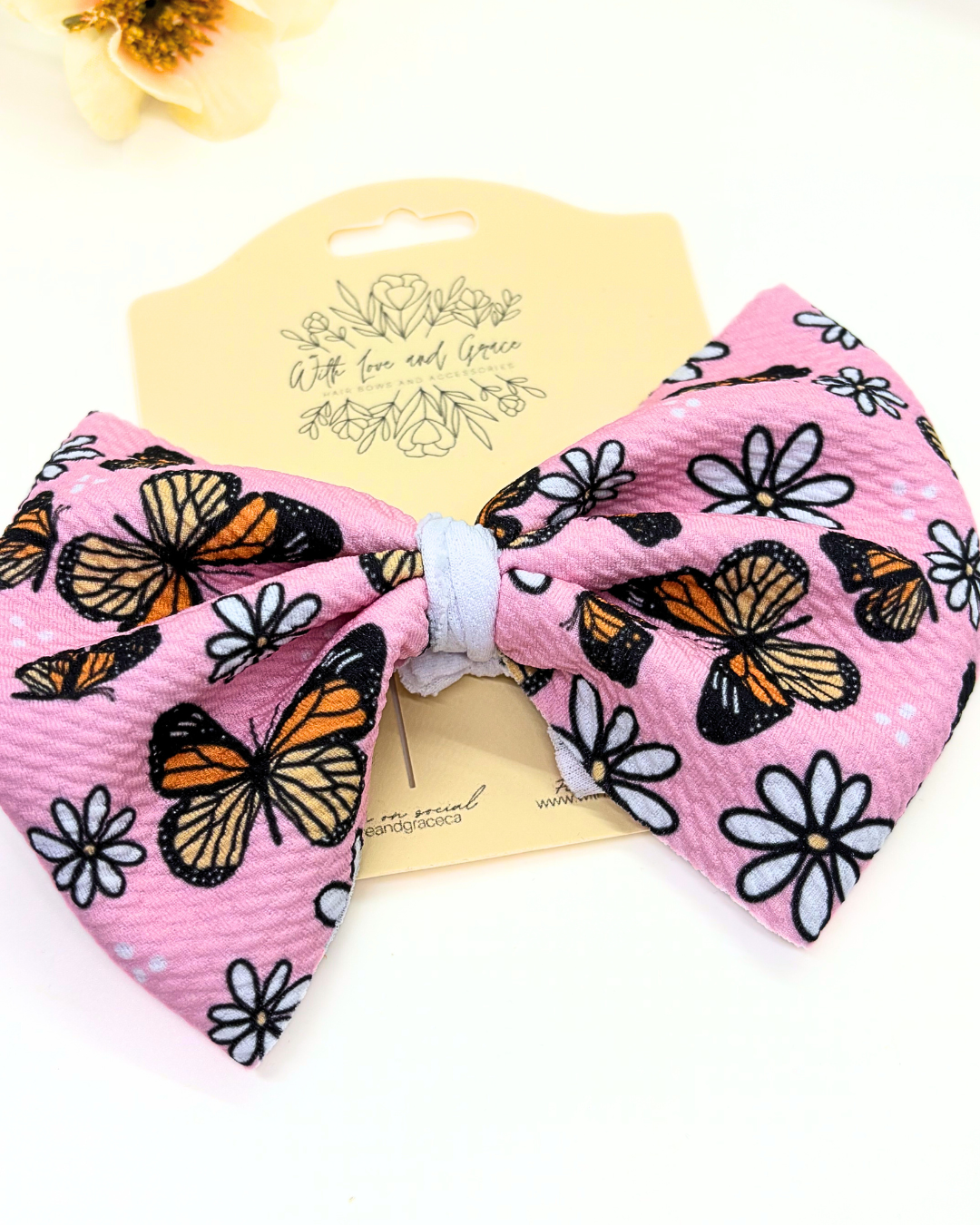 Butterfly Fabric Hair Bows