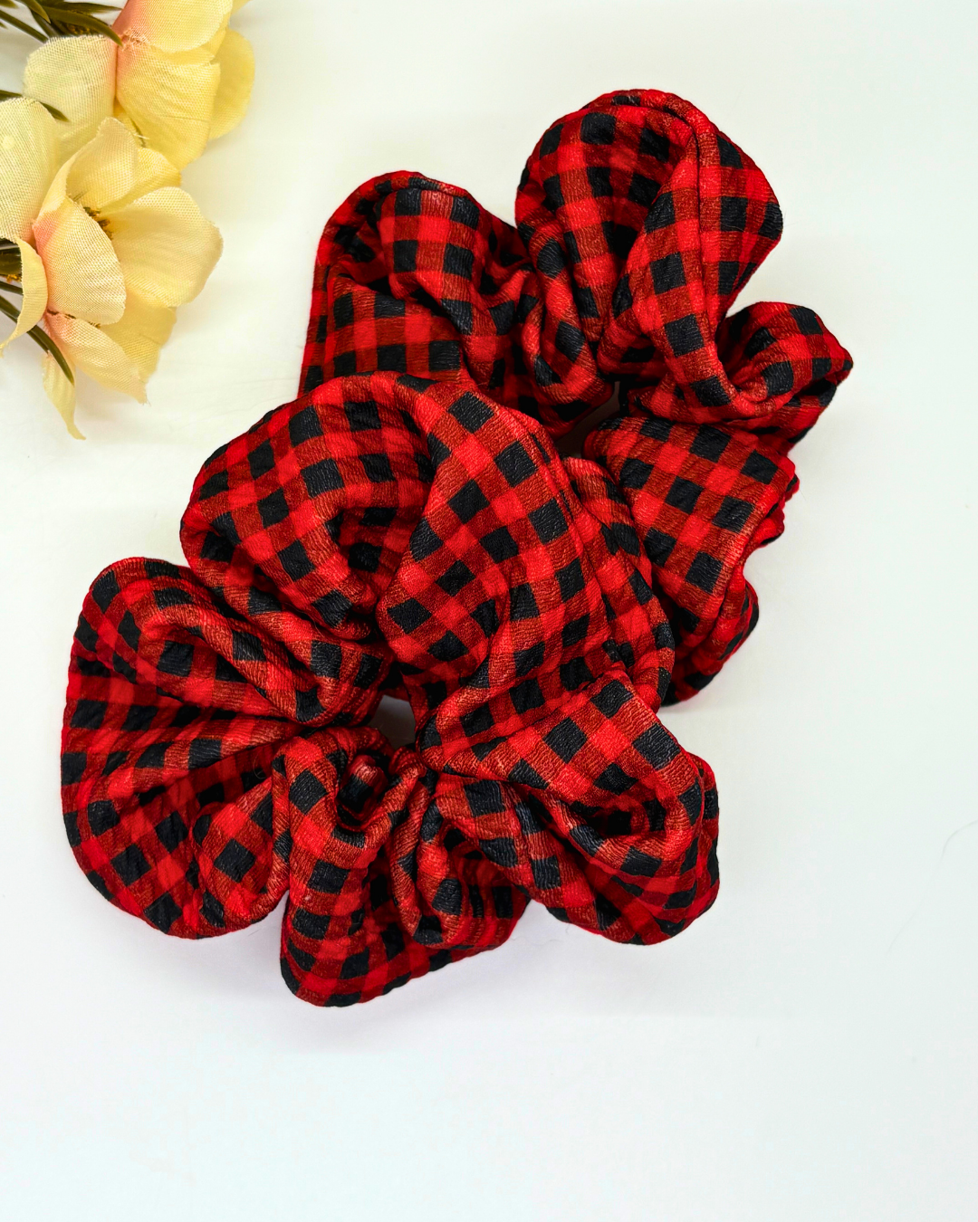 Plaid Scrunchie