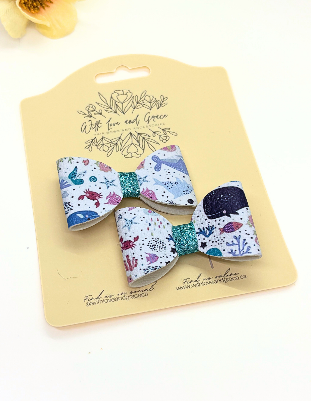 Sea Creature Classic Piggy Bows