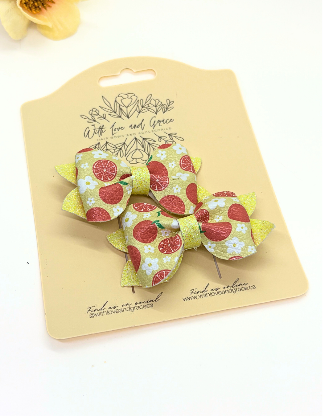 Fruit Collection Pinch Piggy Bows
