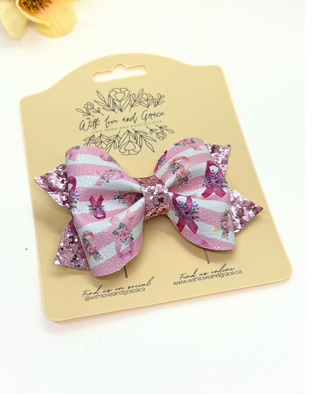 Breast Cancer Awareness Bow