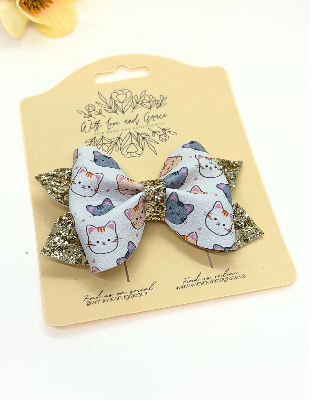 Kitty Head Pinch Bow