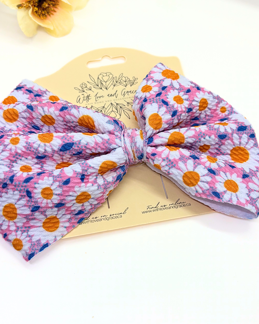 Floral Collection Fabric Hair Bows