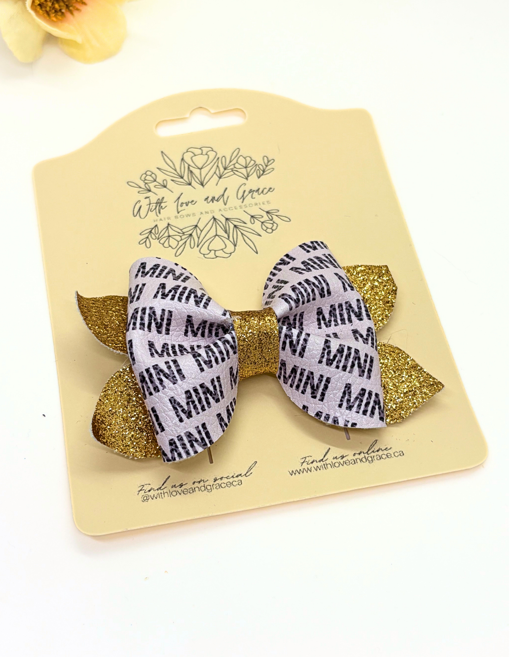 Leopard Print Mini Pinch Bow