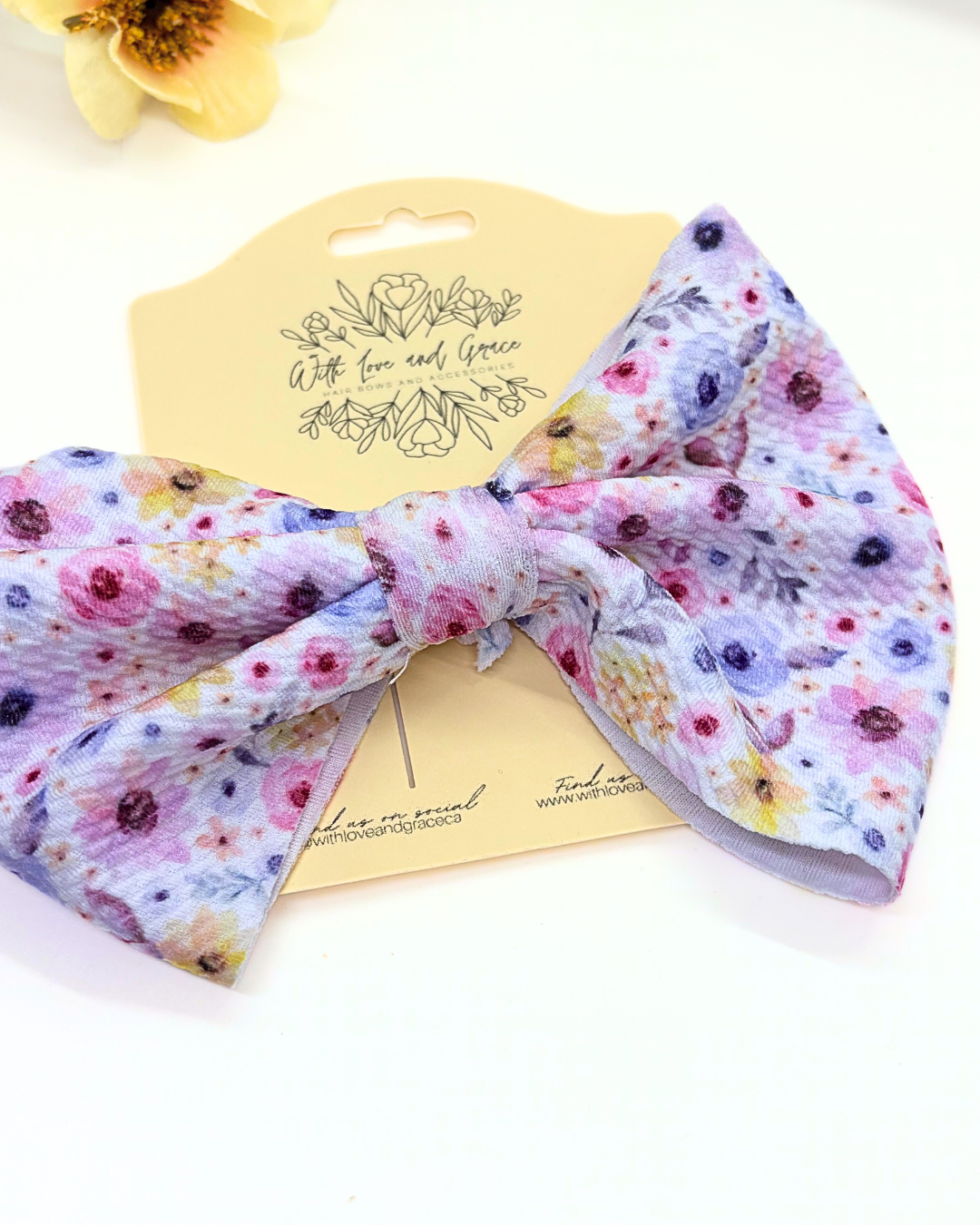 Floral Collection Fabric Hair Bows