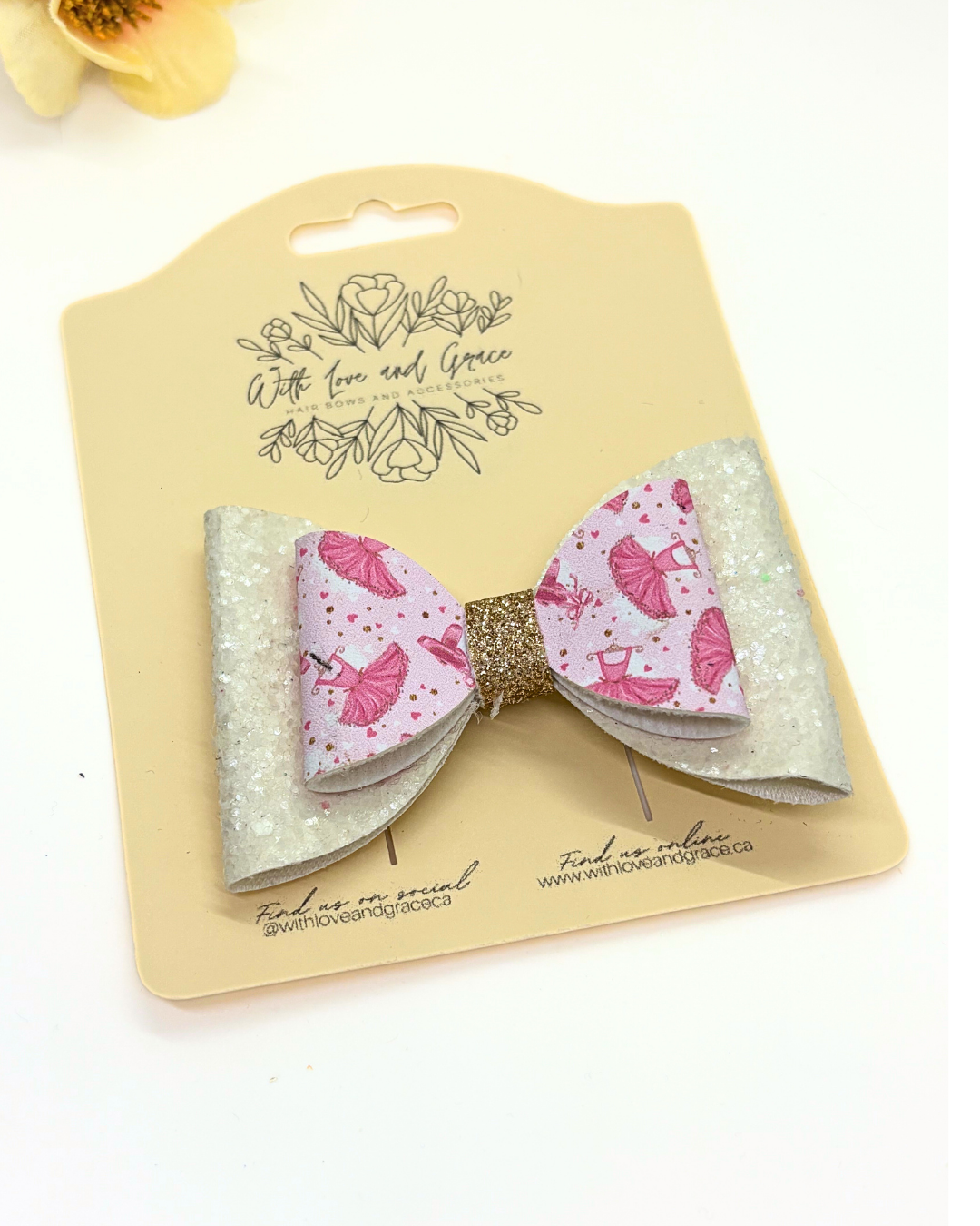 Pink Ballerina Classic Bow