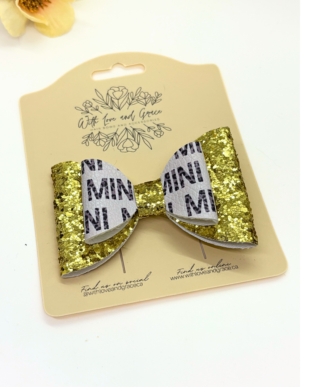 Leopard Print Mini Classic Hair Bow