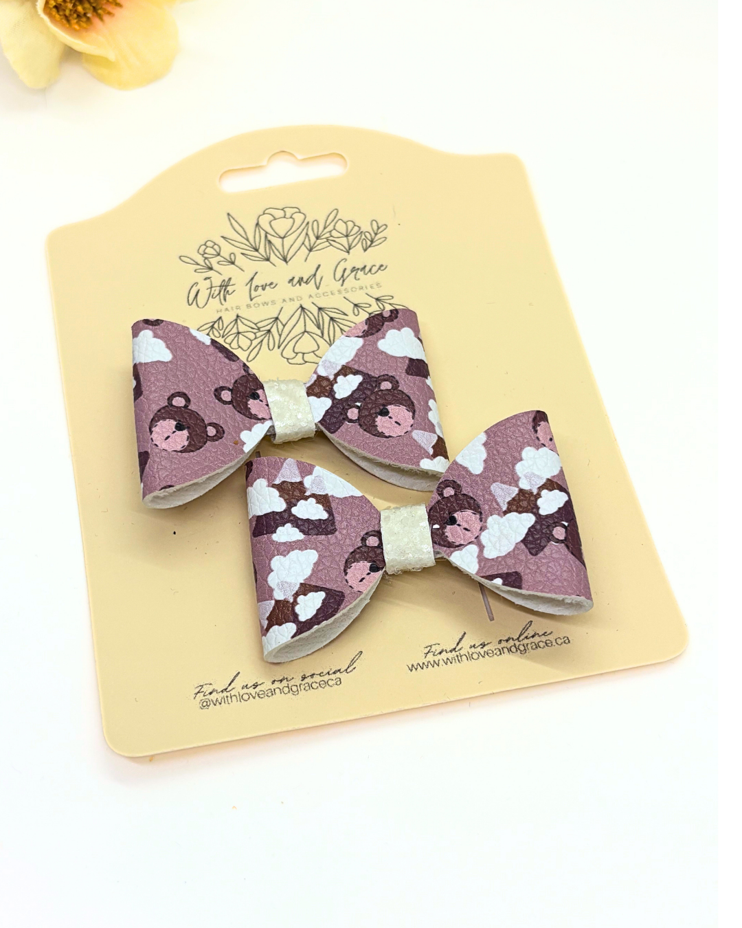 Cloud Bear Classic Piggy Bows