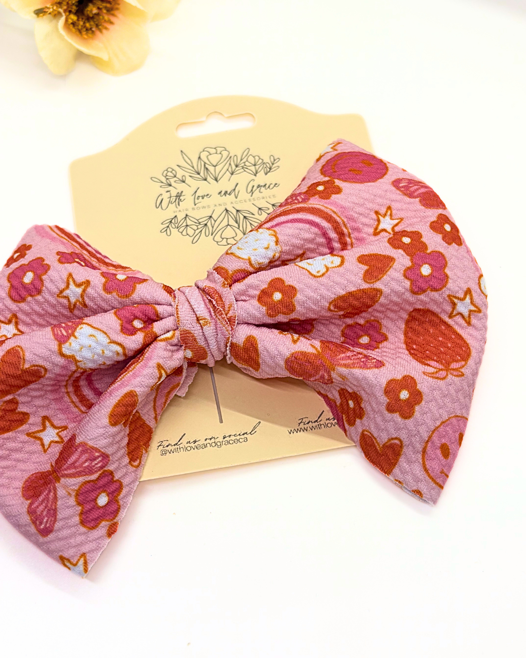 Butterfly Fabric Hair Bows