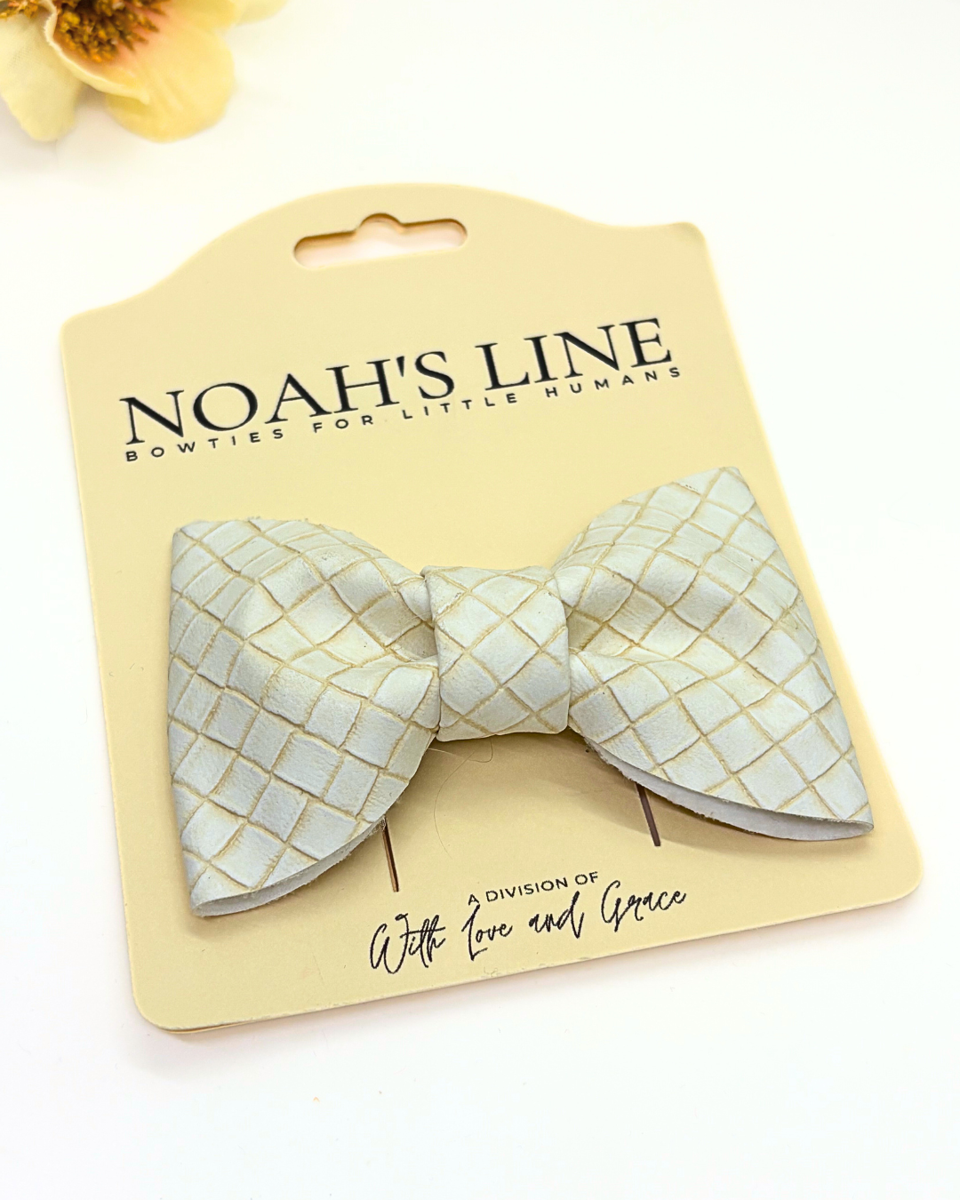 Suede Waffle Bow Ties