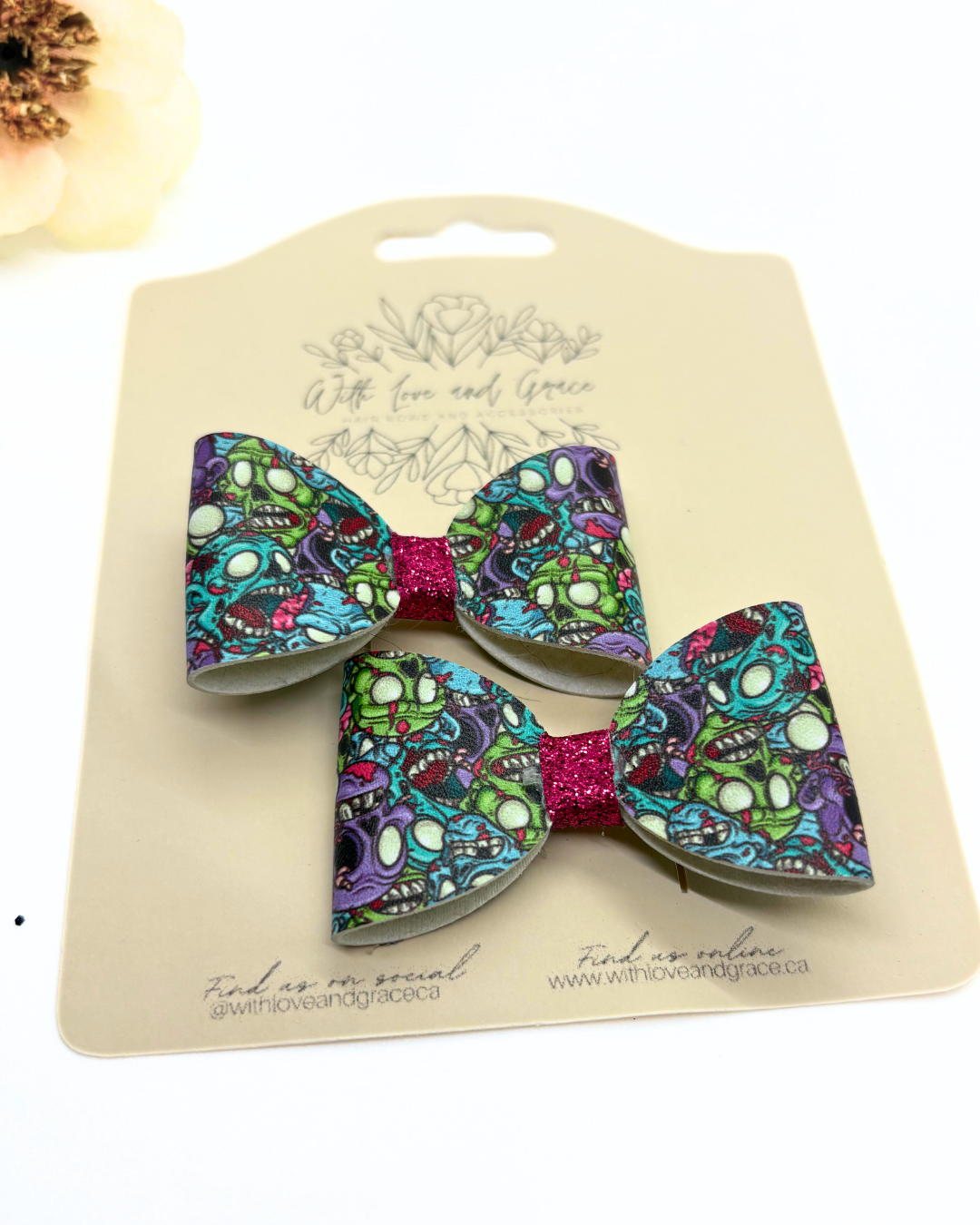 Zombies Classic Piggy Bow