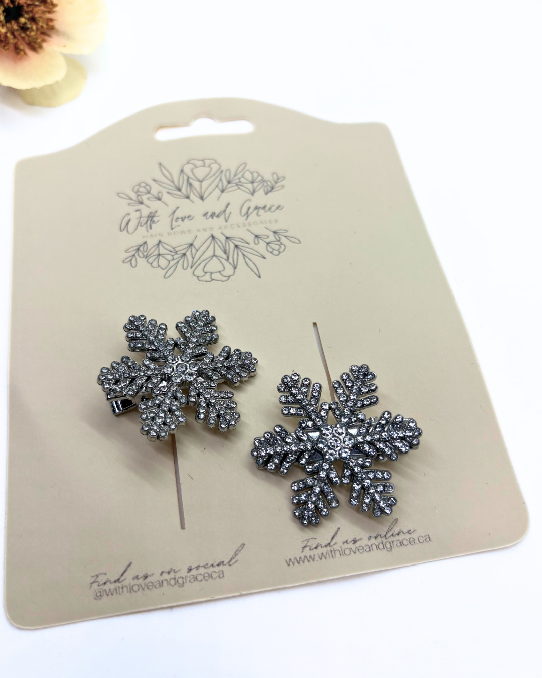 Snowflake Hairclip (Metal)