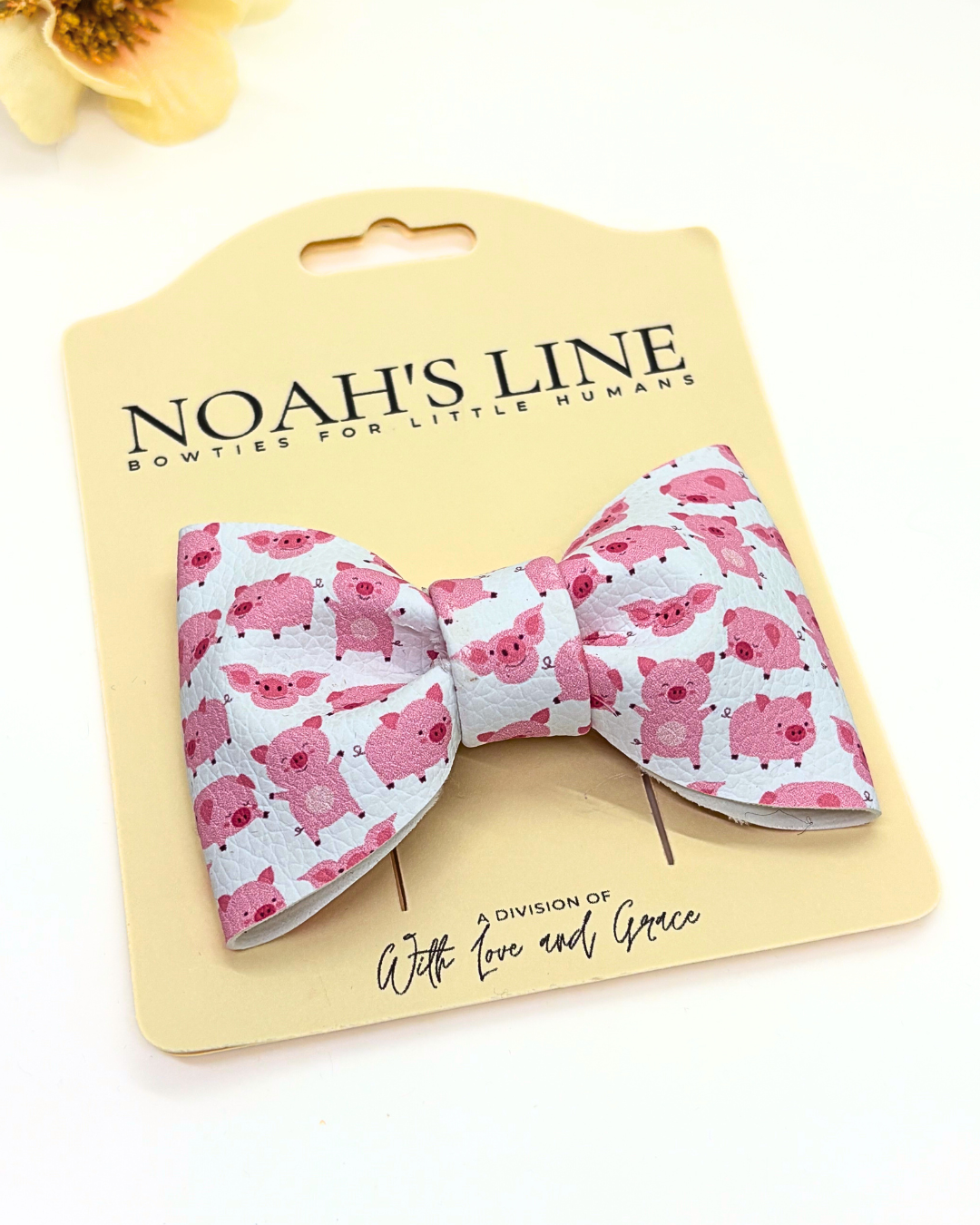 Cartoon Piggy Bow Tie