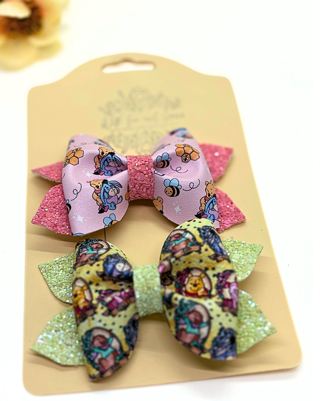 Honey Bear Pinch Bows