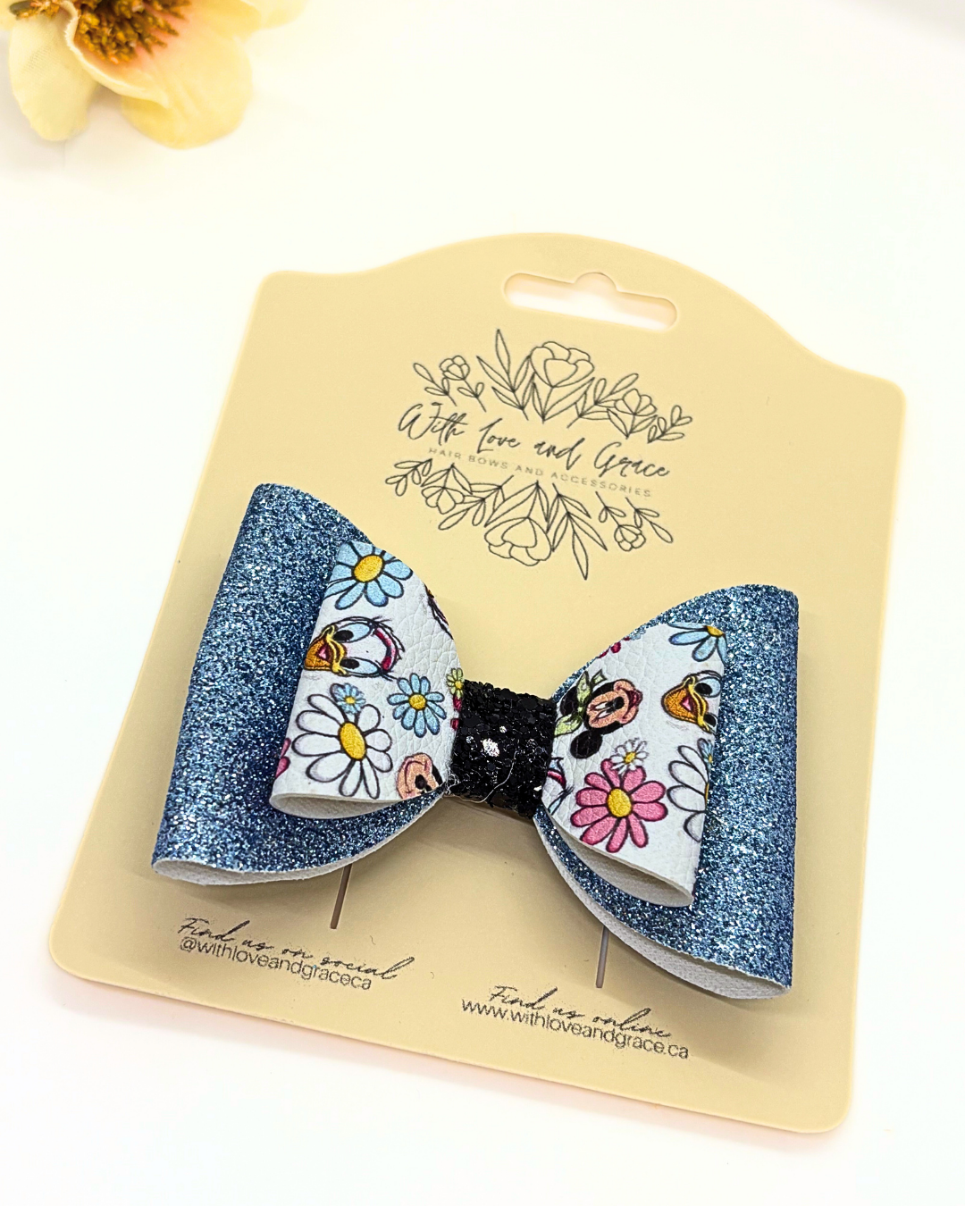 Spring Flower Mouse Gang Classic Bow