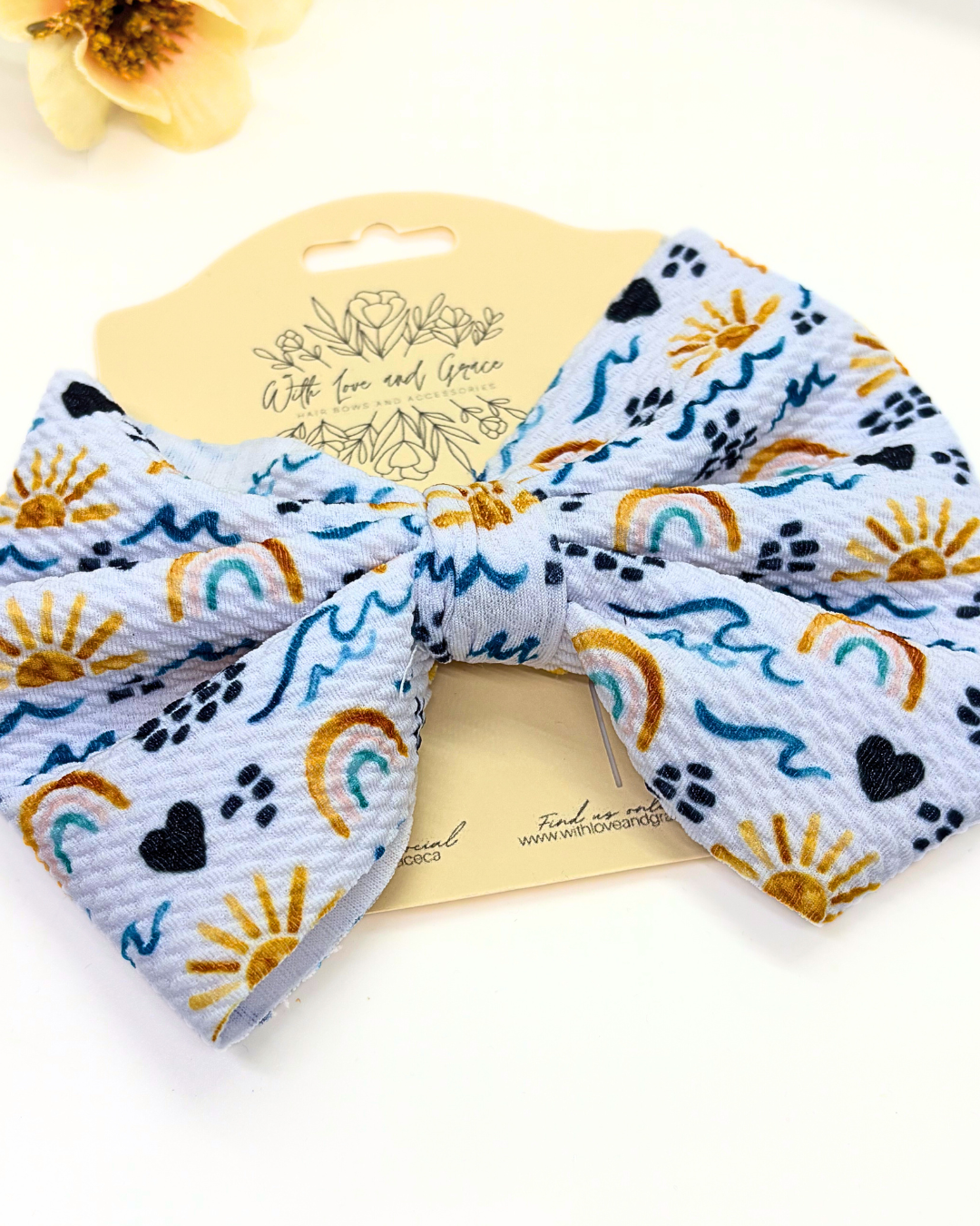 Summer Fabric Hair Bows