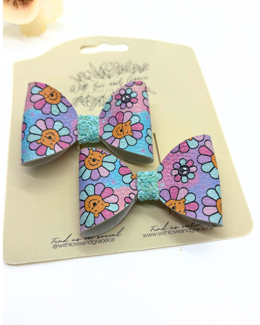 Honey Bear Classic Piggy Bow