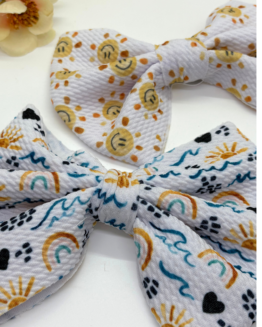 Summer Fabric Hair Bows