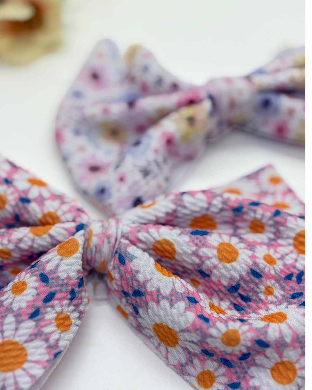 Floral Collection Fabric Hair Bows