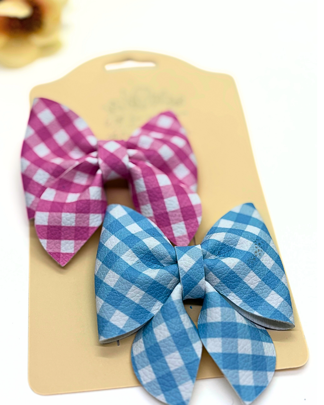 Gingham Plaid Sailor Bows