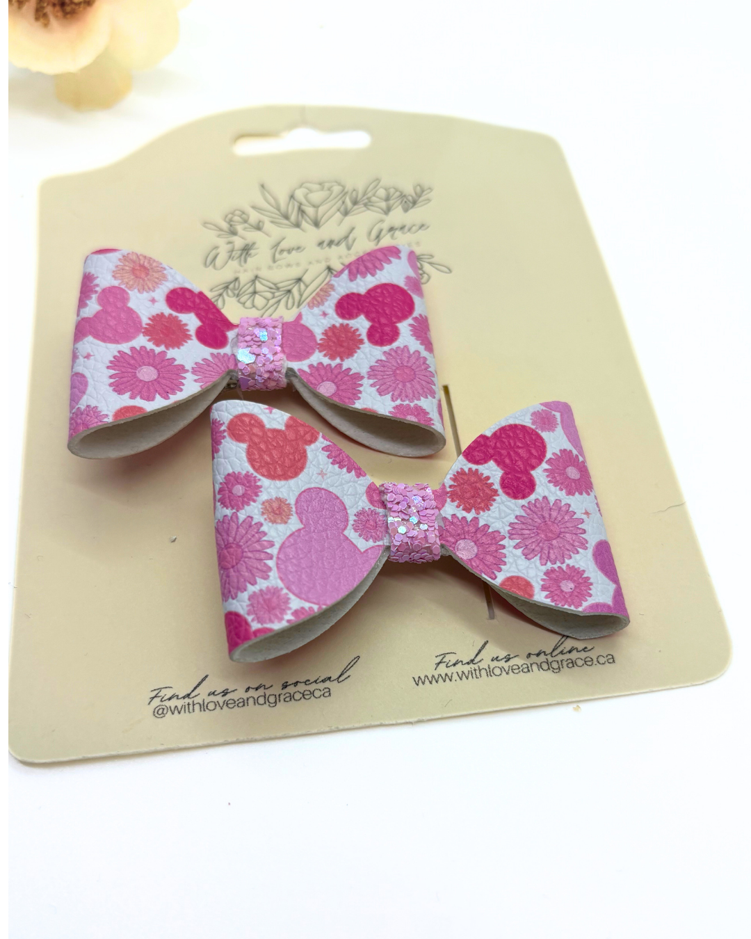 Female Mouse Classic Piggy Bow