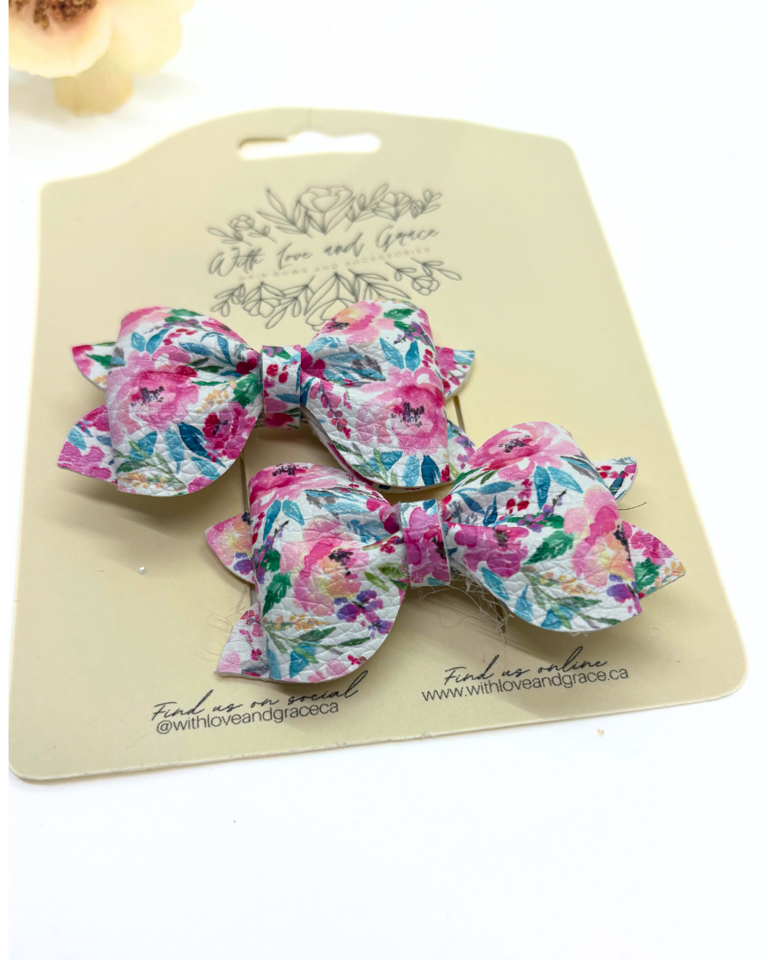 Floral Collection Pinch Piggy Bows