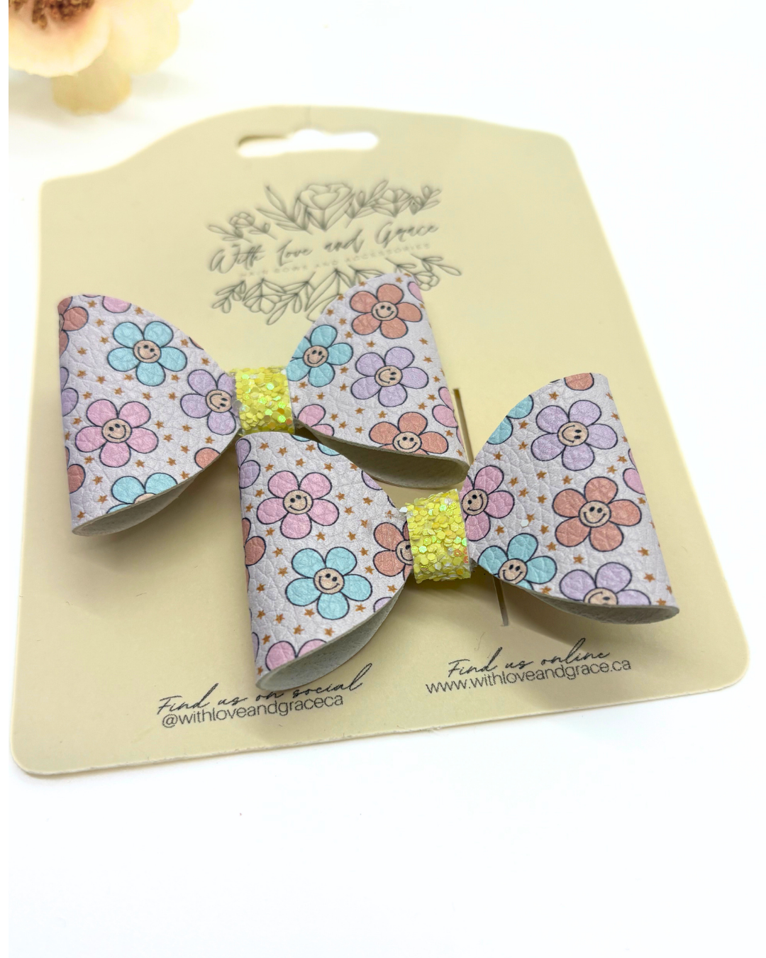 Floral Collection Classic Piggy Bow
