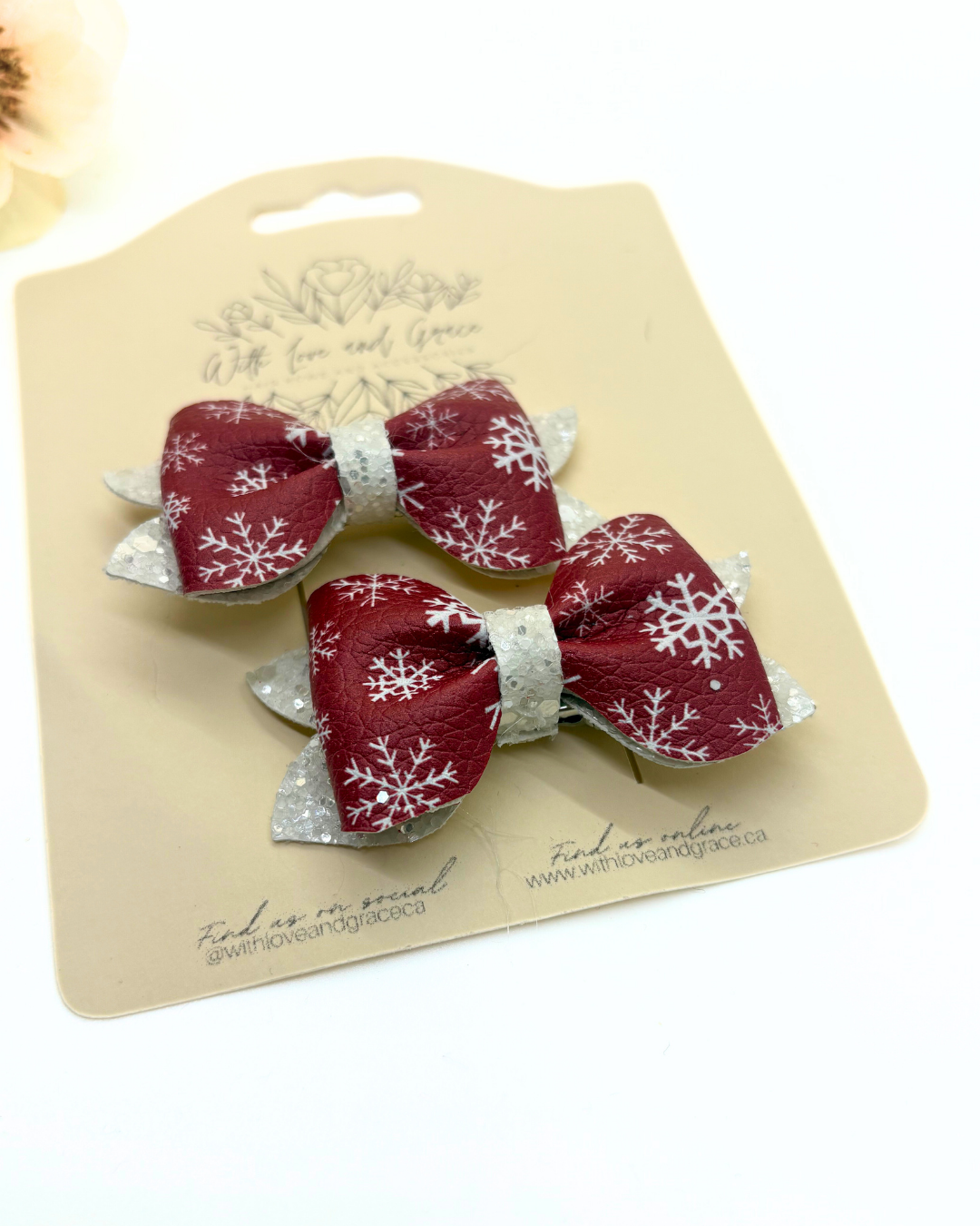 Starry Night Pinch Piggy Bow