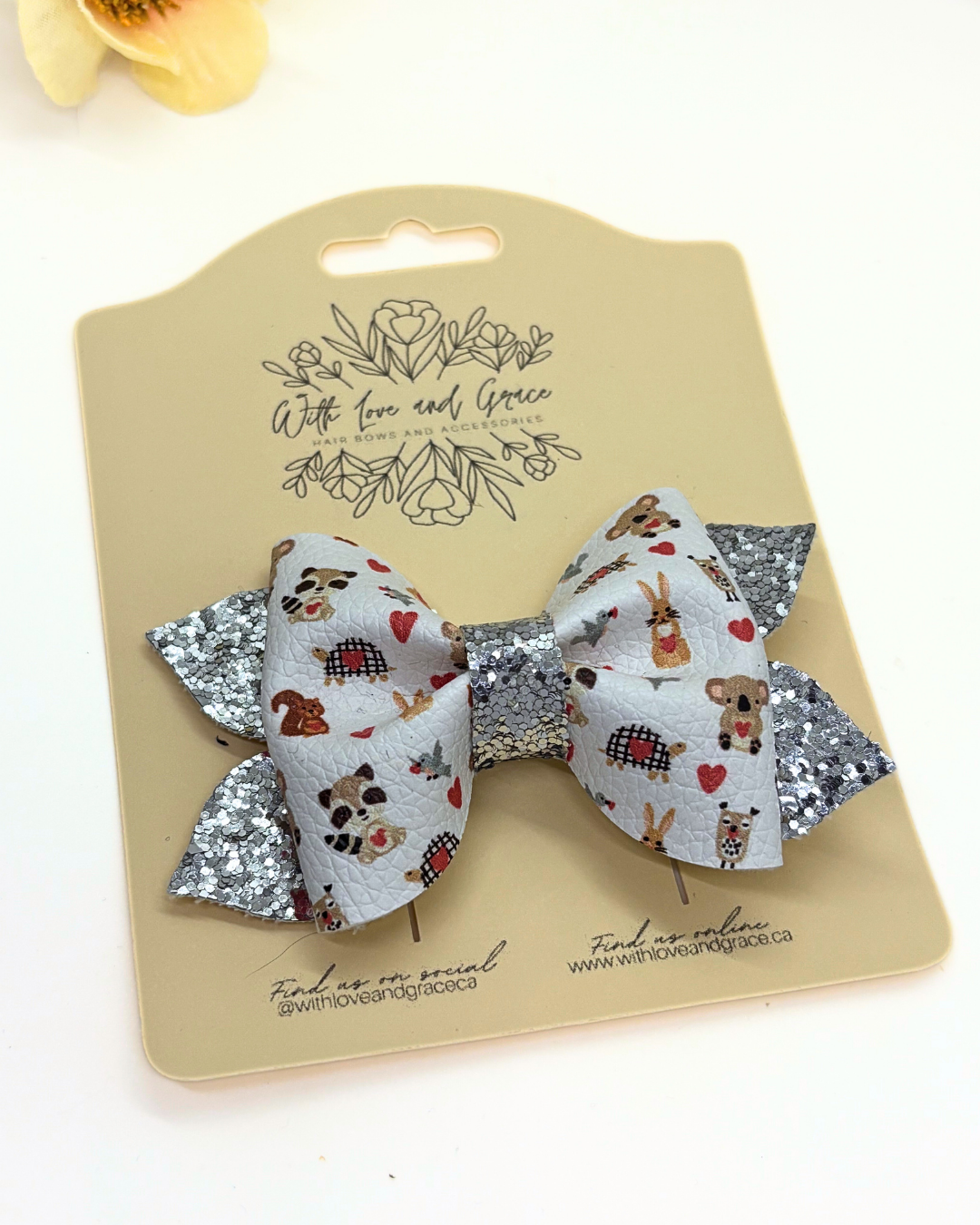 Wild in Love Animal Pinch Bow