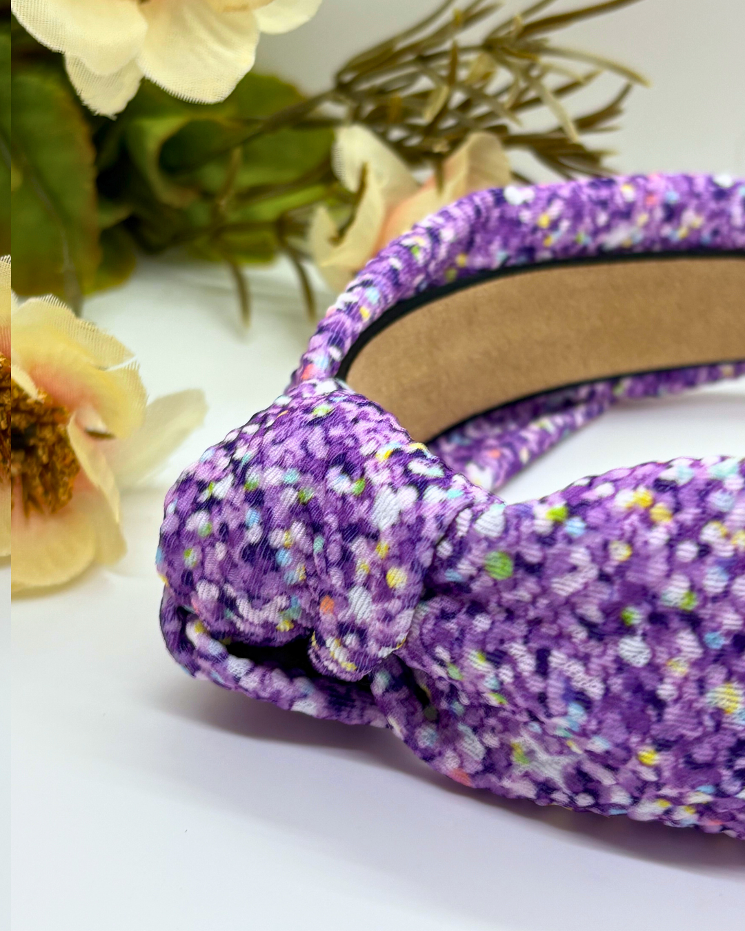 Bullet Fabric Speckled Knotted Headband