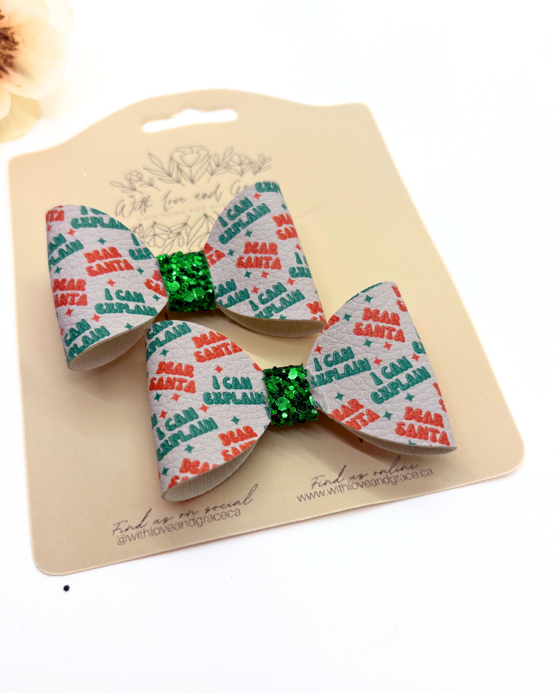 North Pole Classic Piggy Bow