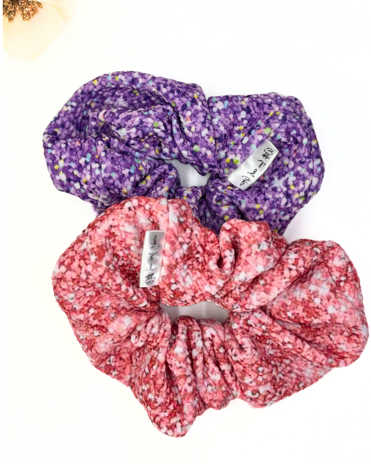 Glitter Speckled Scrunchies
