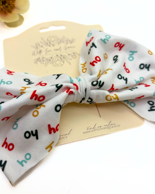 North Pole Fabric Bow