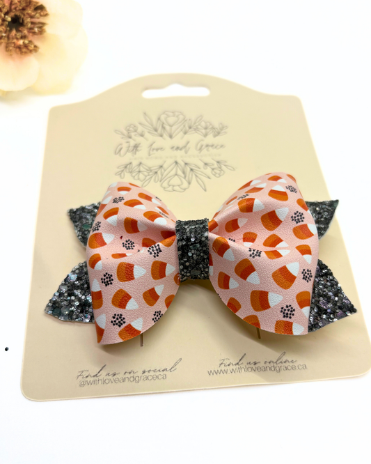 Candy Corn Pinch Bow