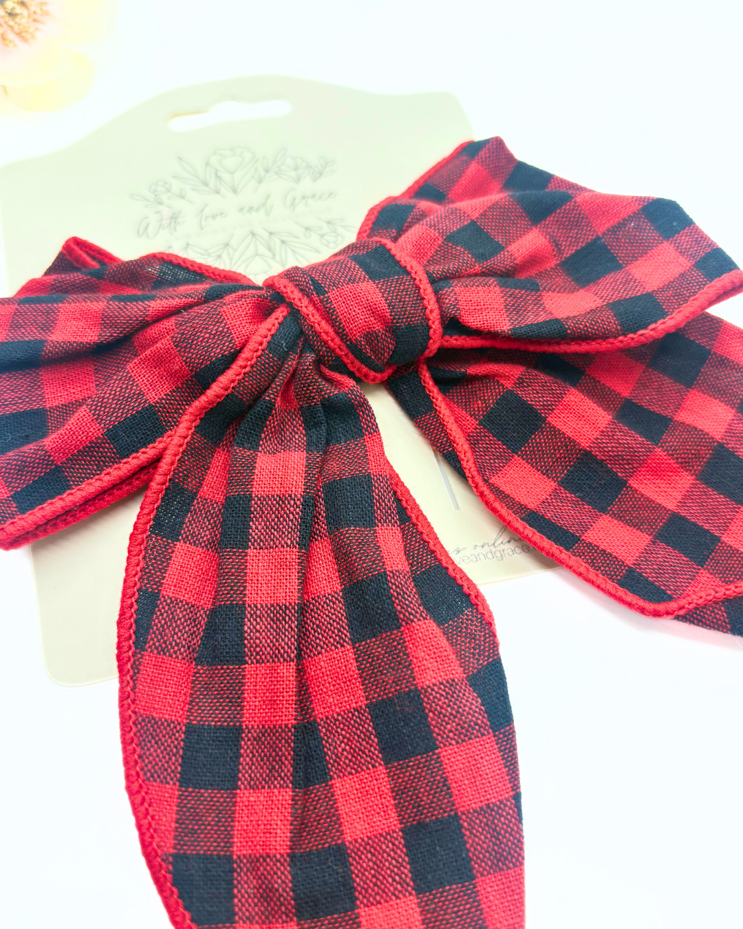 Mad for Plaid Fabric Bows