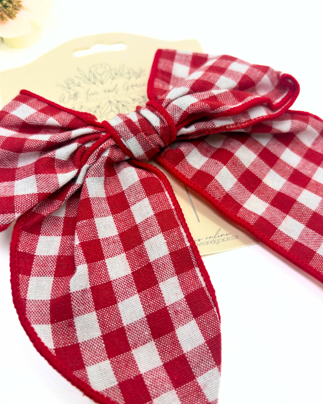 Mad for Plaid Fabric Bows
