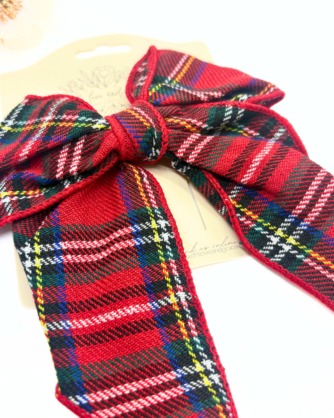 Mad for Plaid Fabric Bows