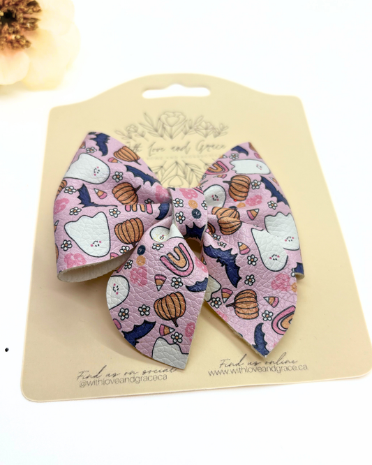 Ghost, Bat, Pumpkin Sailor Bow