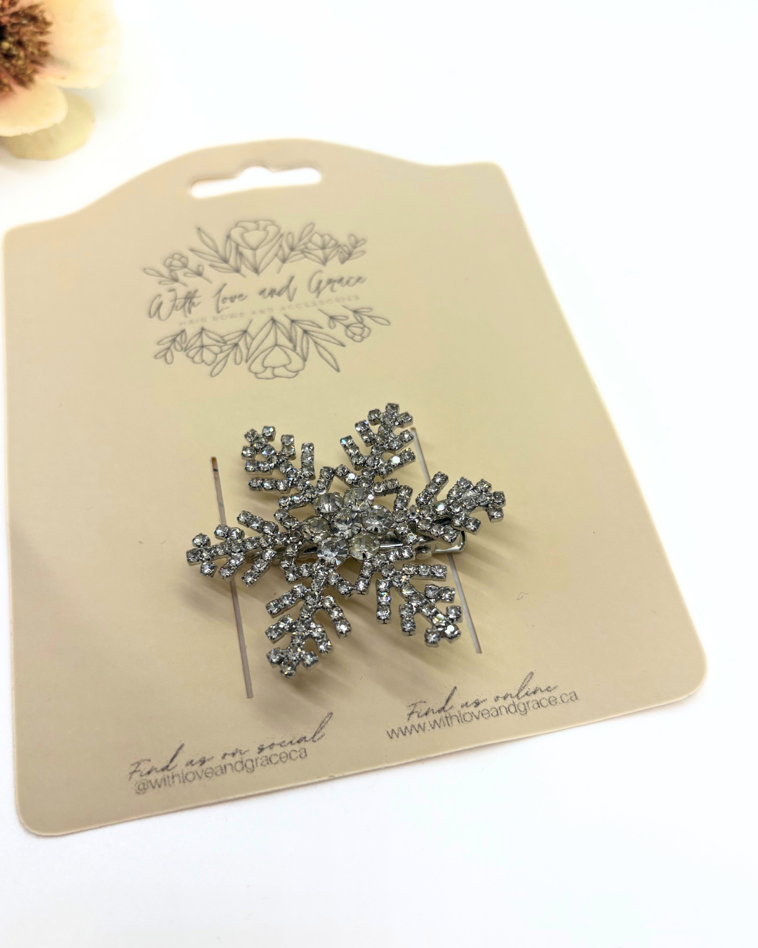 Snowflake Hairclip (Metal)