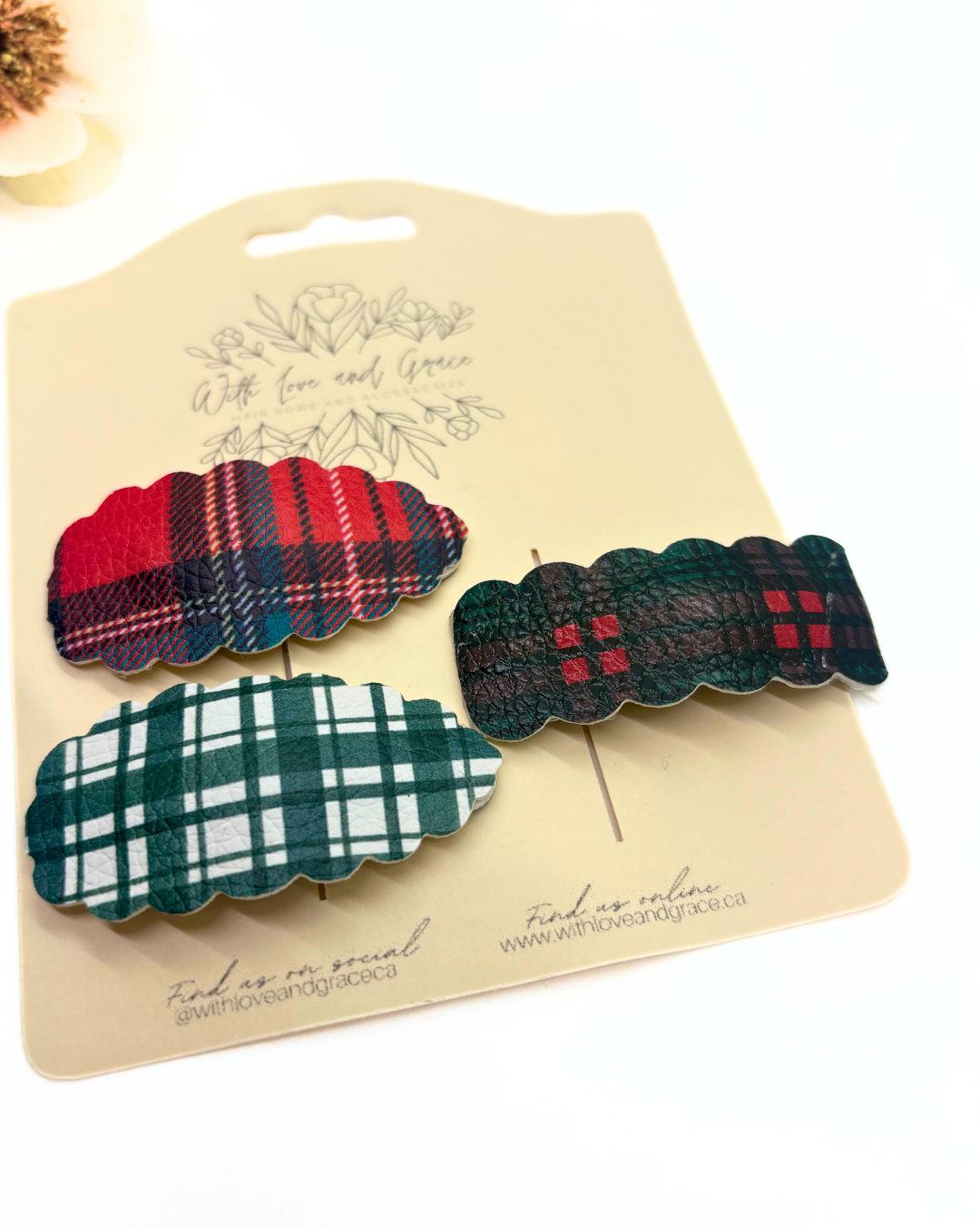 Mad for Plaid Snap Clips